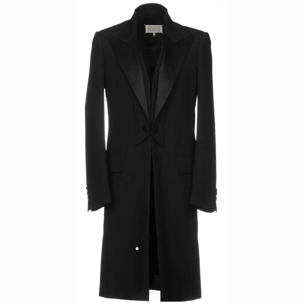 Maison Margiela Hand Sewn Wool Tuxedo Style Overcoat - Never worn.